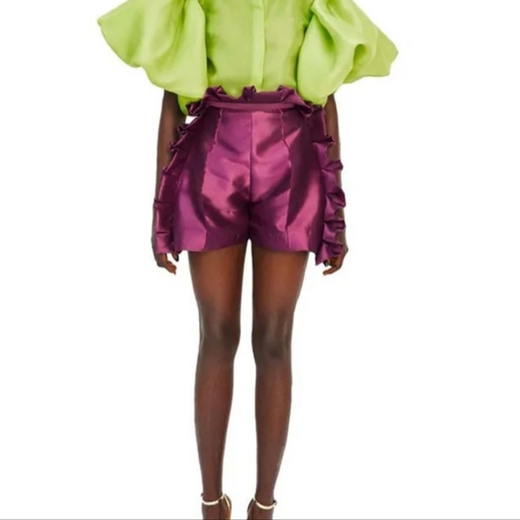 IMAD EDUSO Pants - IMAD EDUSO purple short.